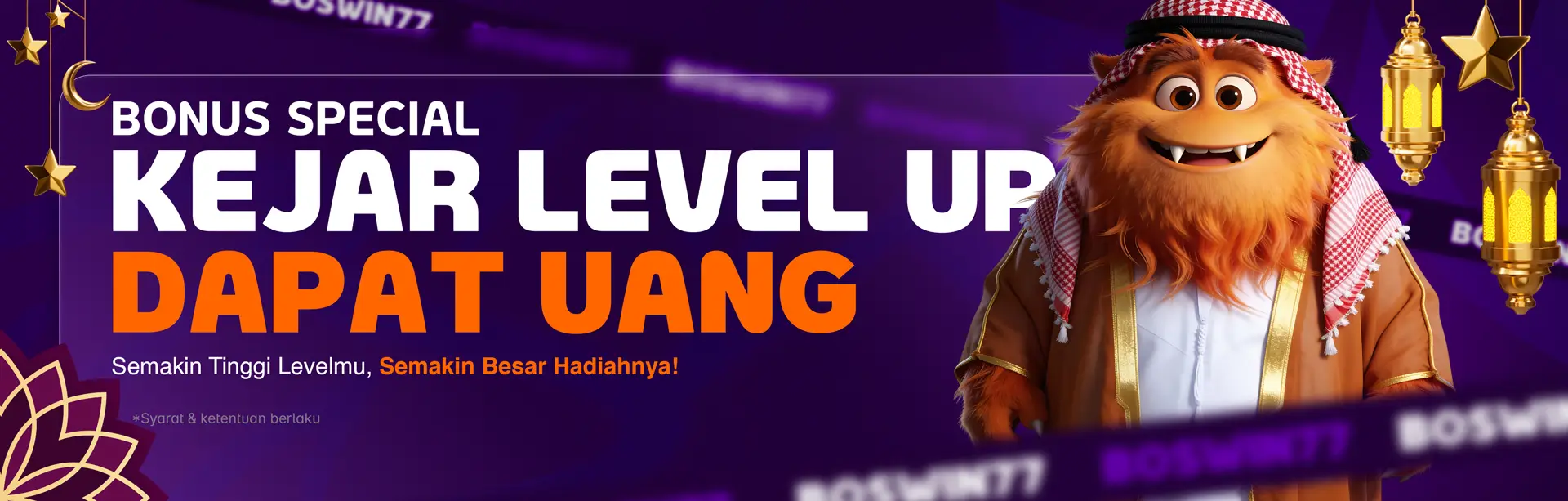 EVENT KEJAR LEVEL UP BOSWIN77