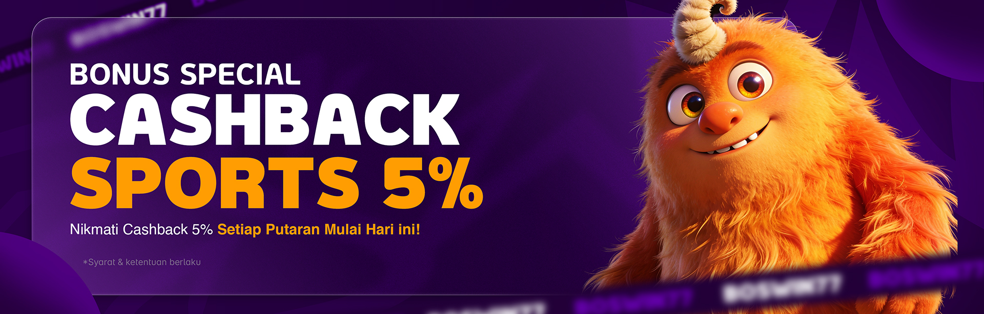CASHBACK SPORTSBOOK 5%