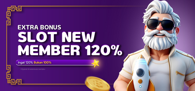WELCOME BONUS 120% SLOT!
