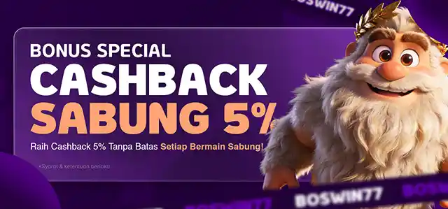 CASHBACK SABUNG AYAM 5%