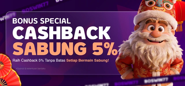 CASHBACK SABUNG AYAM 5%
