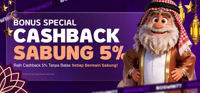 CASHBACK SABUNG AYAM 5%