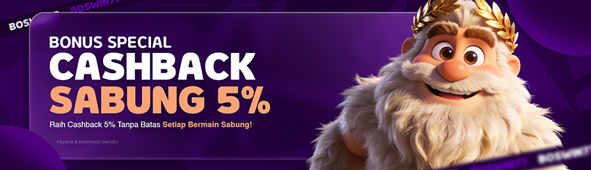 CASHBACK SABUNG AYAM 5%