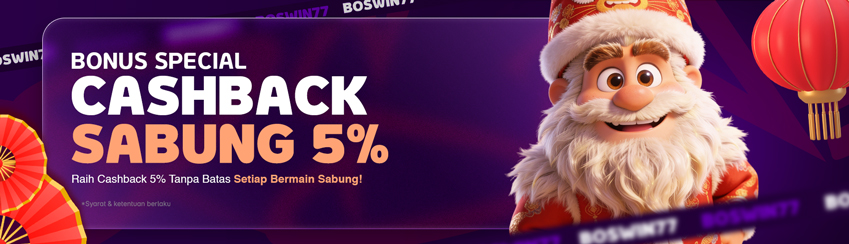 CASHBACK SABUNG AYAM 5%