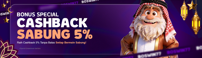 CASHBACK SABUNG AYAM 5%