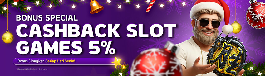 BONUS CASHBACK SLOT 5%