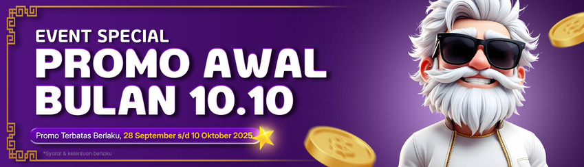 BONUS VIP AWAL AKHIR BULAN 10.10