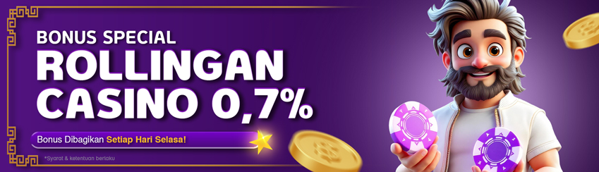 BONUS ROLLINGAN CASINO 0.7%