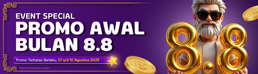 BONUS AWAL BULAN 8.8